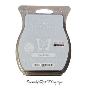 1 NEW SCENTSY 3.2 oz Bar PIMA COTTON. Free shipping